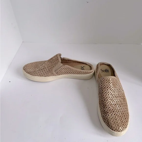 Söfft Somers II Slide Slip On Slide Mules Sneakers/Shoes Leather Metallic Size 9 - Picture 2 of 9